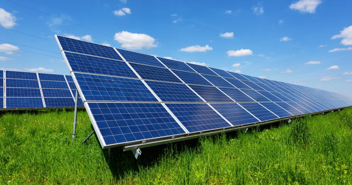 Landscape with clean energy and nature